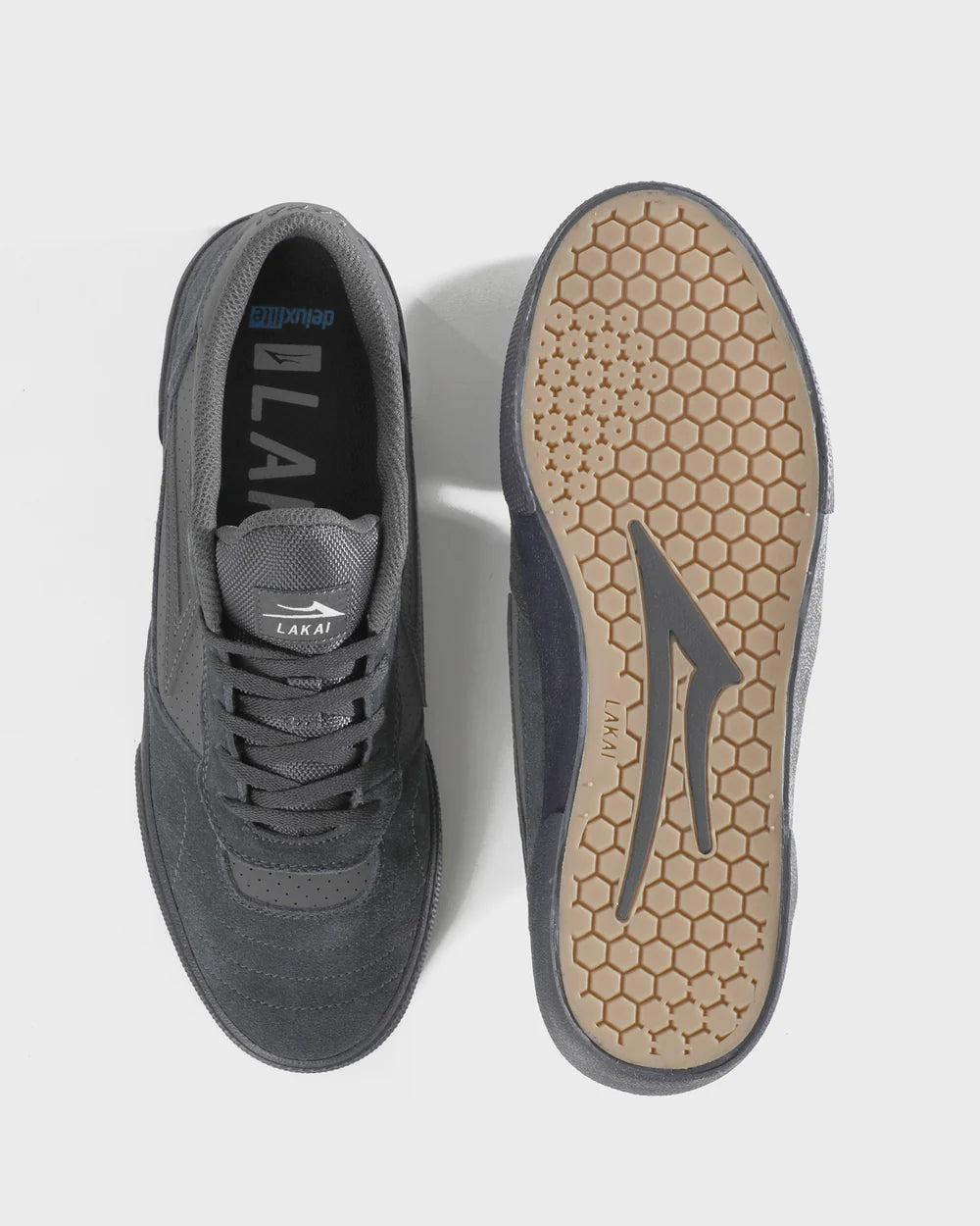 LAKAI Cambridge Charcoal Suede