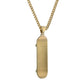 HERMOSA SKATE Skateboard Pendant GOLD 24” chain