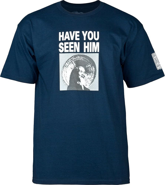 Powell Peralta Have You Seen Him Large T Shirt navy