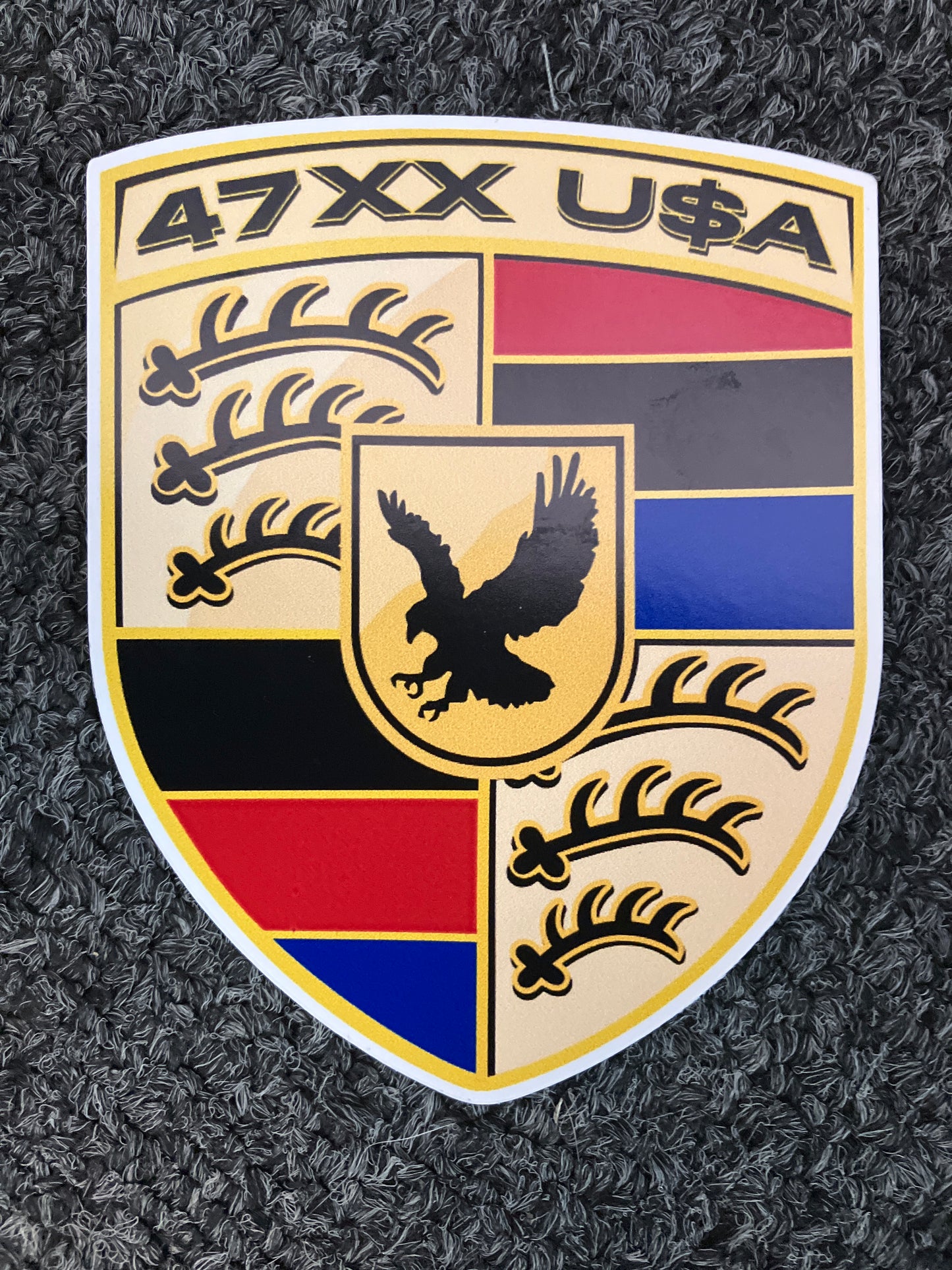 47XX U$A Badge Sticker