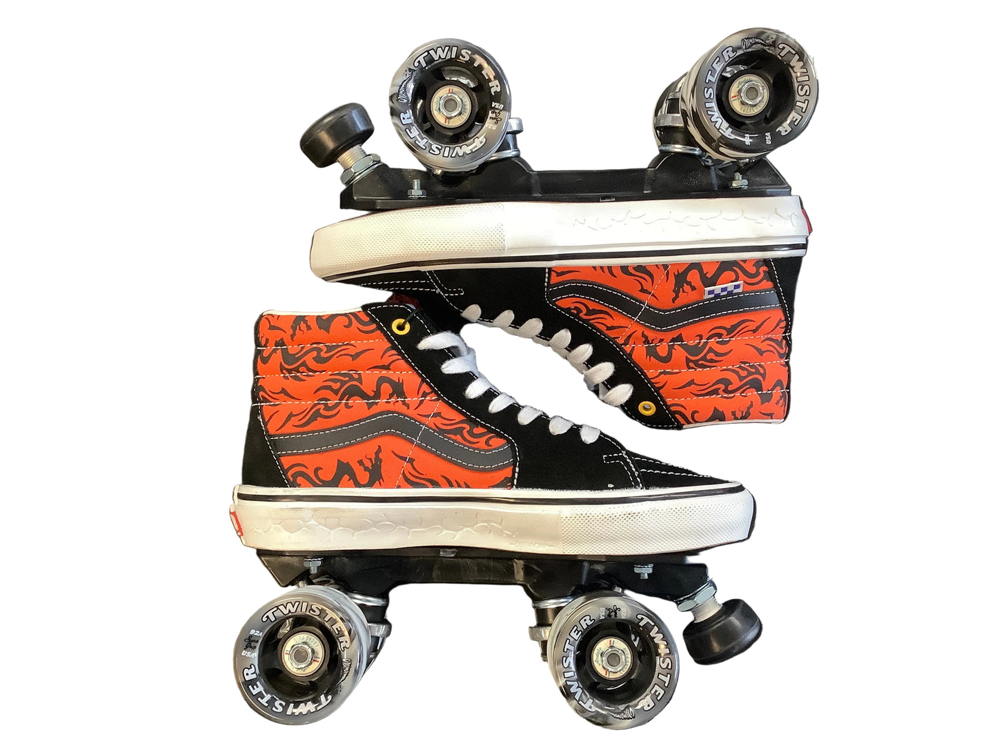 CUSTOM Vans Dragon HI-top ROLLERSKATES
