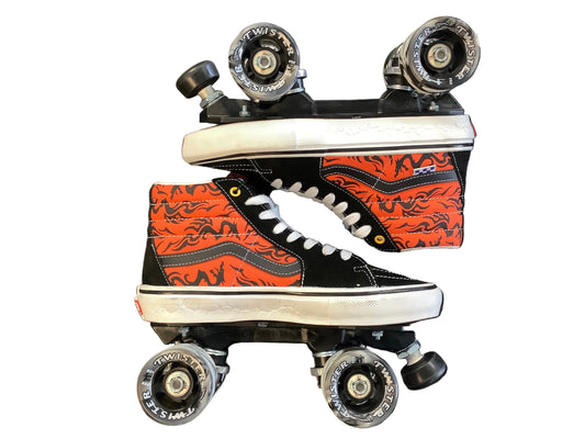 CUSTOM Vans Dragon HI-top ROLLERSKATES