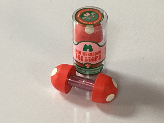 Moxi Toe Stops Mini Mushroom Red for roller skates
