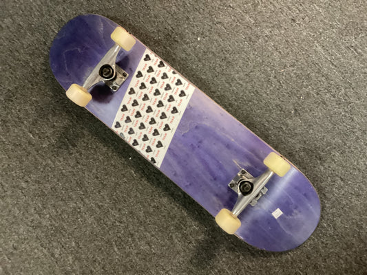 Heart Supply complete skateboard 8.25 team deck purple stain