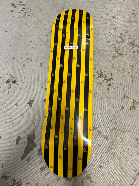 Heart Supply 8.0 deck Stripes black & yellow