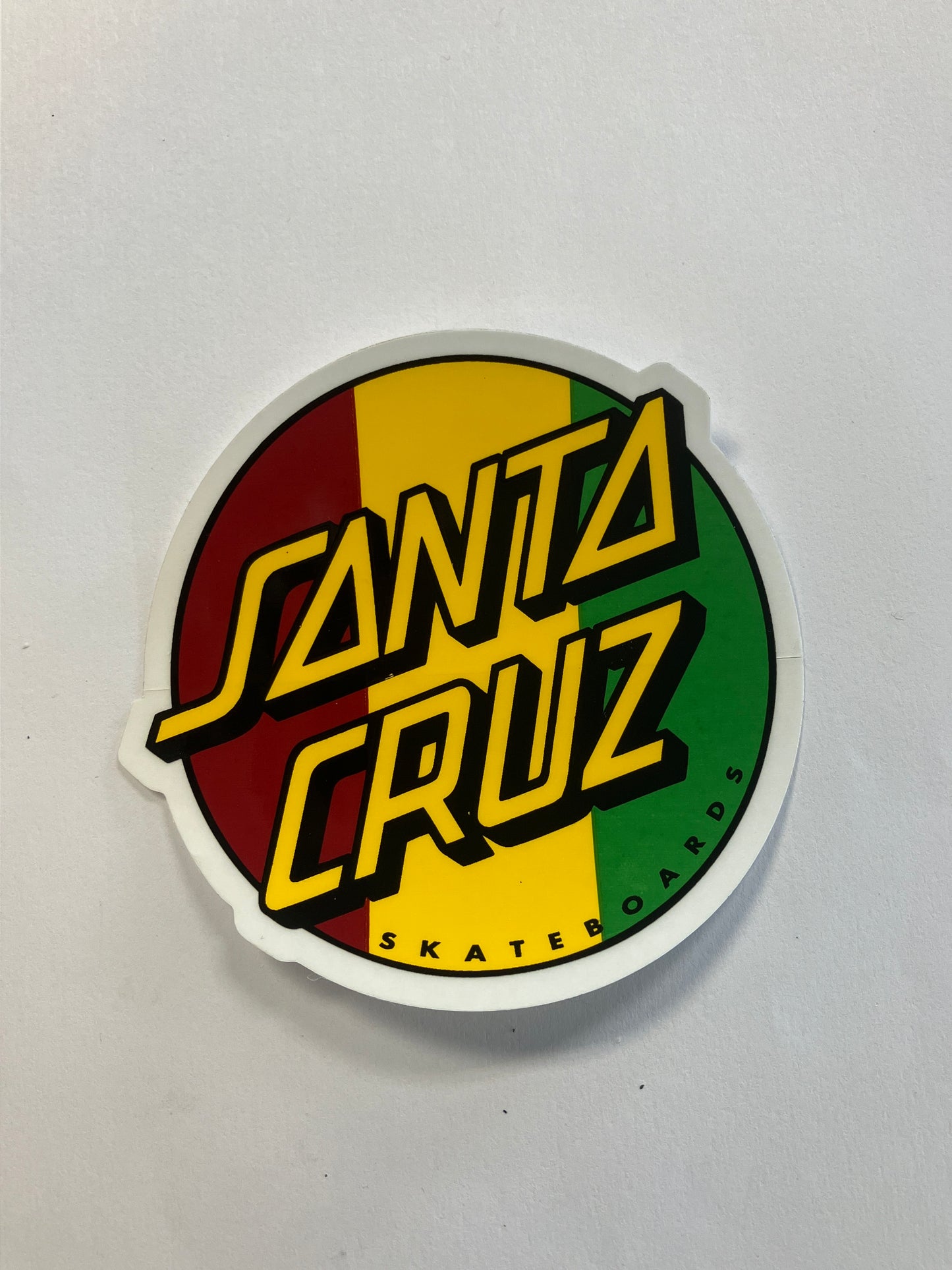 Santa Cruz Red Yellow Green Sticker