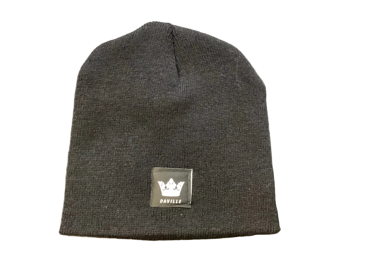 Daville Beanie hat crown Logo Black