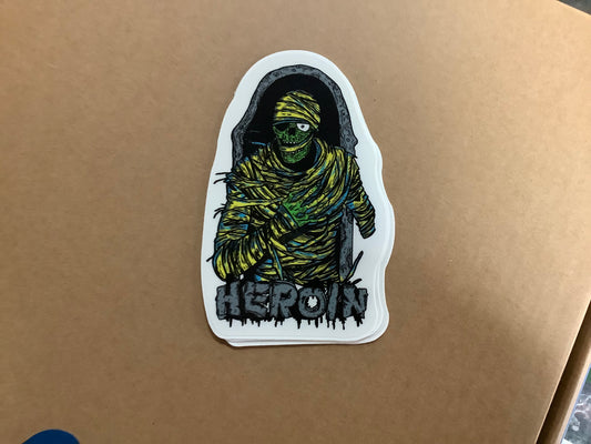 Heroin Mummy Sticker