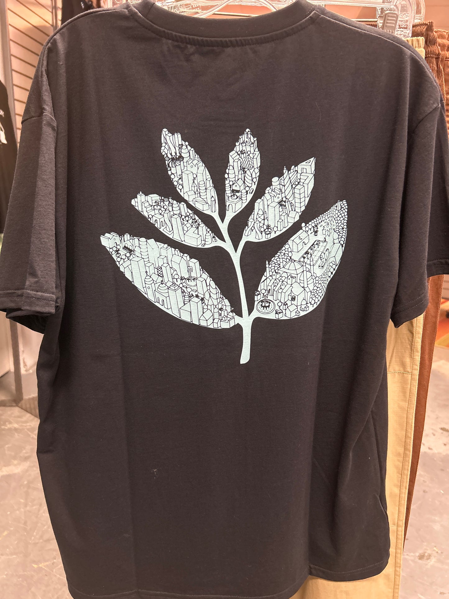 Magenta Black & Blue Graphic T-Shirt