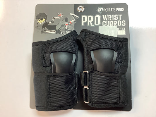 187 Pro Wrist Guards Black pads