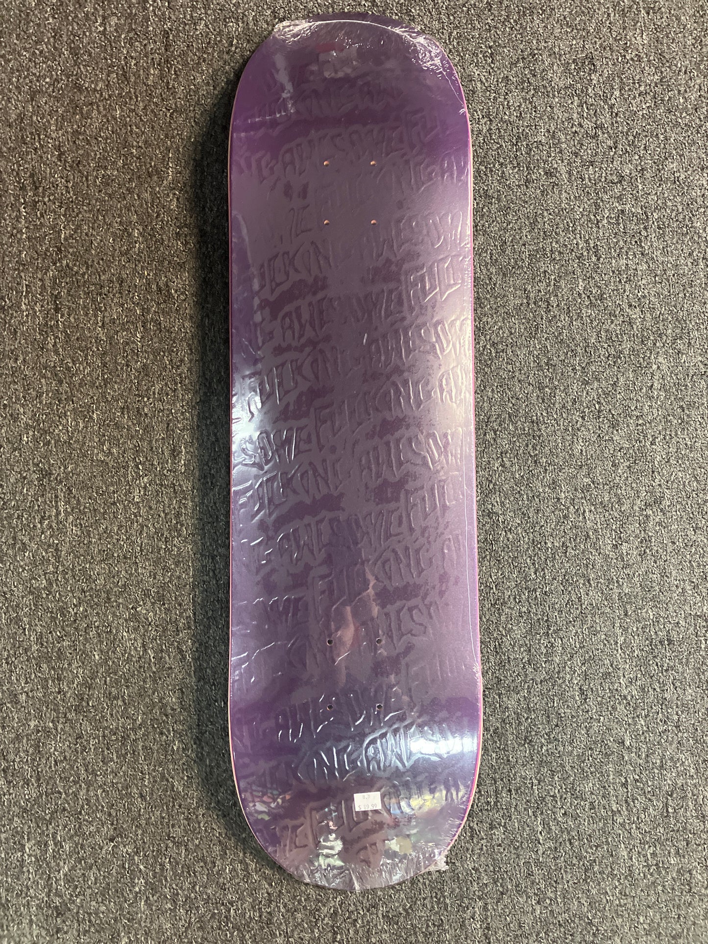 FA Deck Purple Embossed Logo