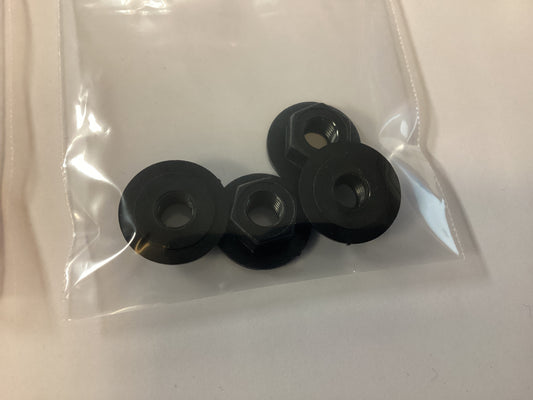 Daville LITE AXLE NUTS with Bearing Shields set of 4 choose color PURPLE / RED / BLACK / PINK