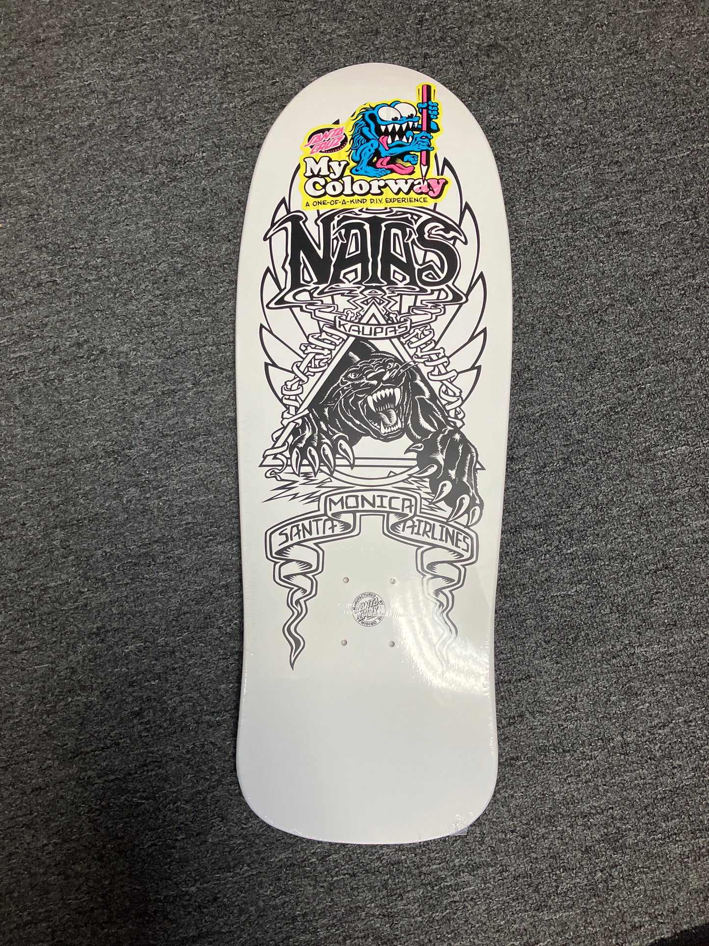 SMA deck by Santa Cruz Natas My Colorway 10.538in x 30.14in