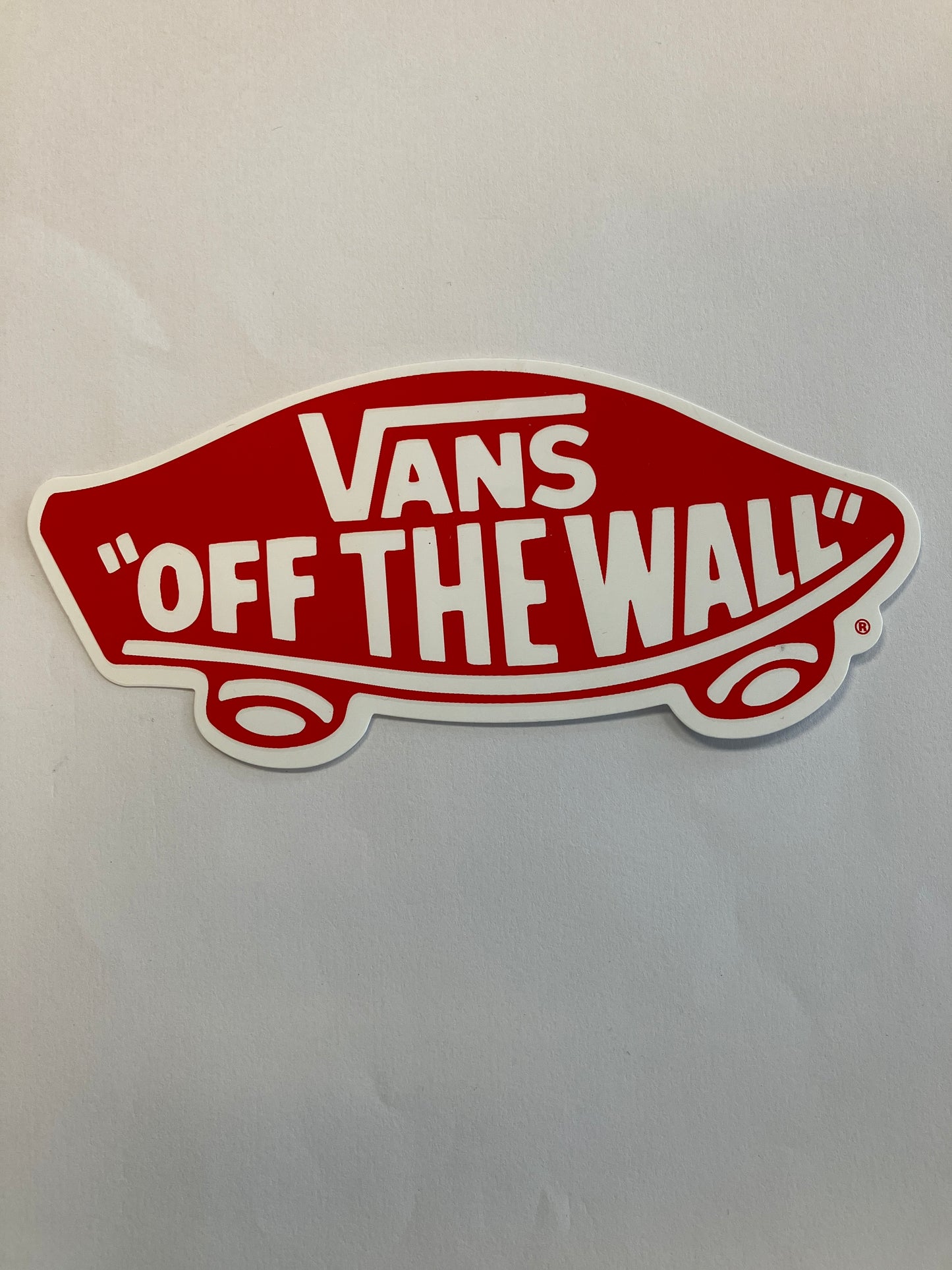 Vans Off The Wall Red Stickers