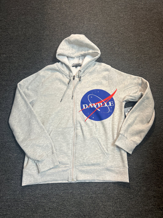Daville Zip Hoodie XL NASA grey