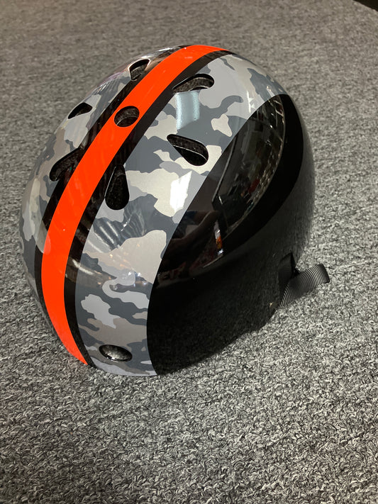 Nutcase M Helmet Camo and Orange Stripe