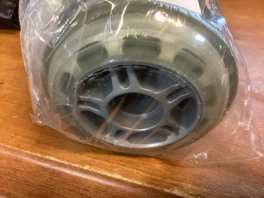 Blank 5 spoke inline wheel set of 8 80mm 78A clear / silver 5 spoke