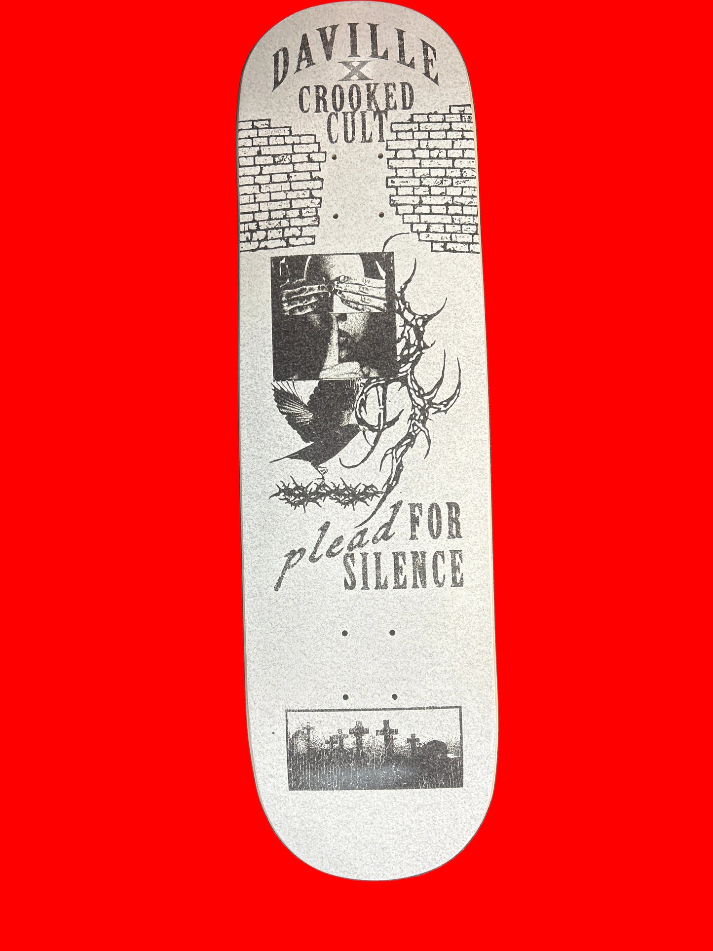 Daville deck 8.25” Crooked Cult White Brick O shape