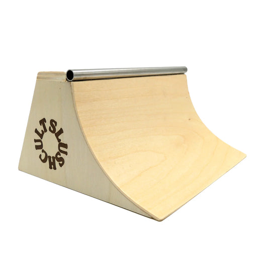 Slushcult Wooden Quarter Bank Fingerboard Obstacle