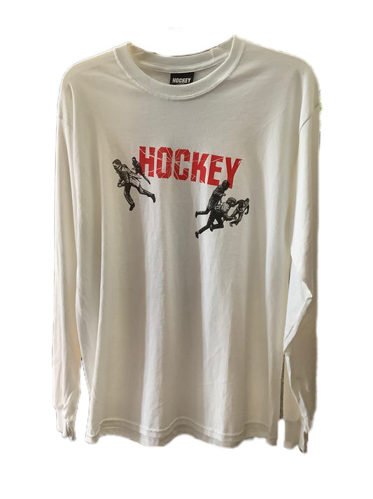 Hockey Shattered Bandits Long-sleeve White M