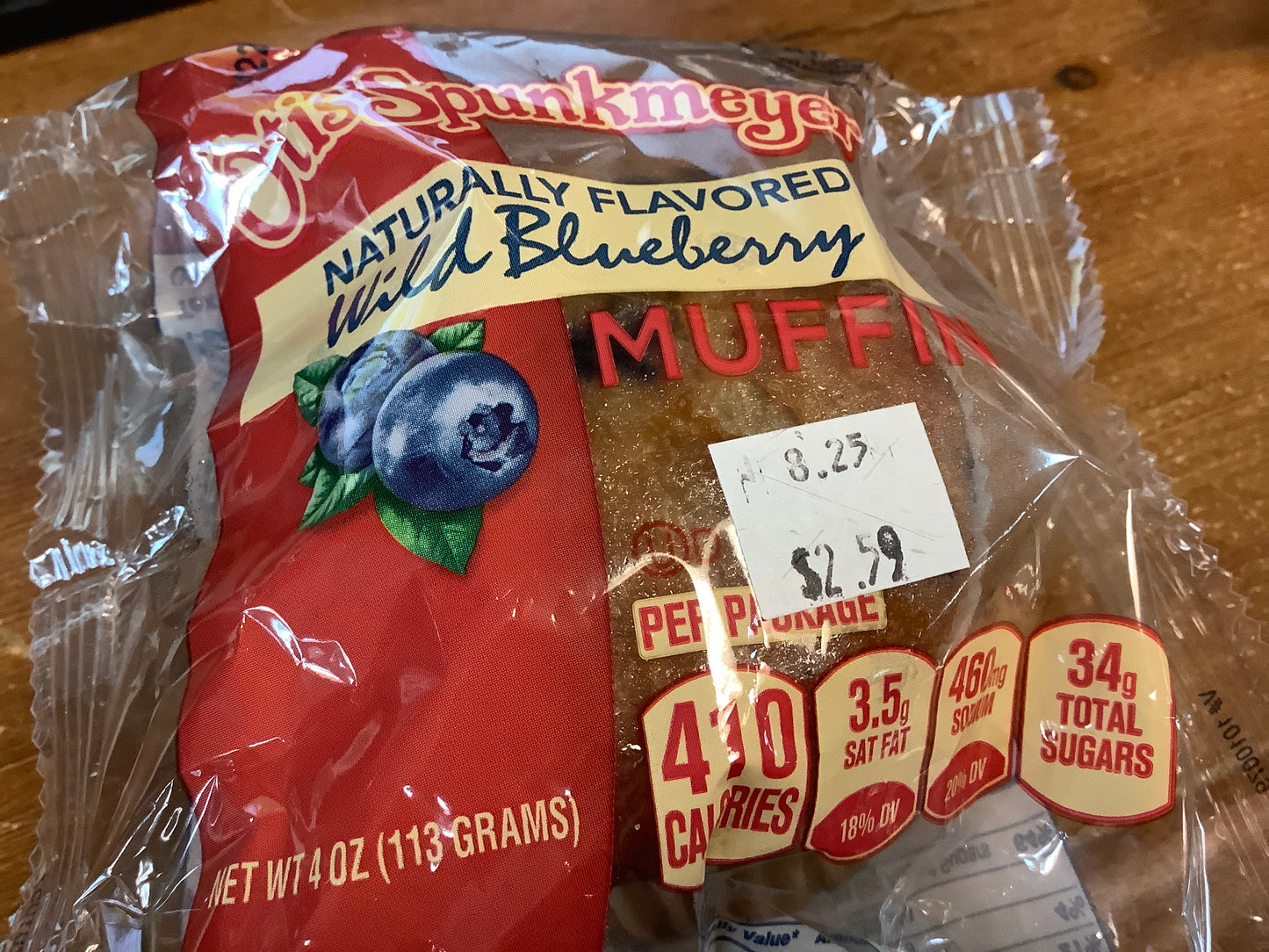 Otis Spunkmeyer Wild Blueberry Muffin 4oz