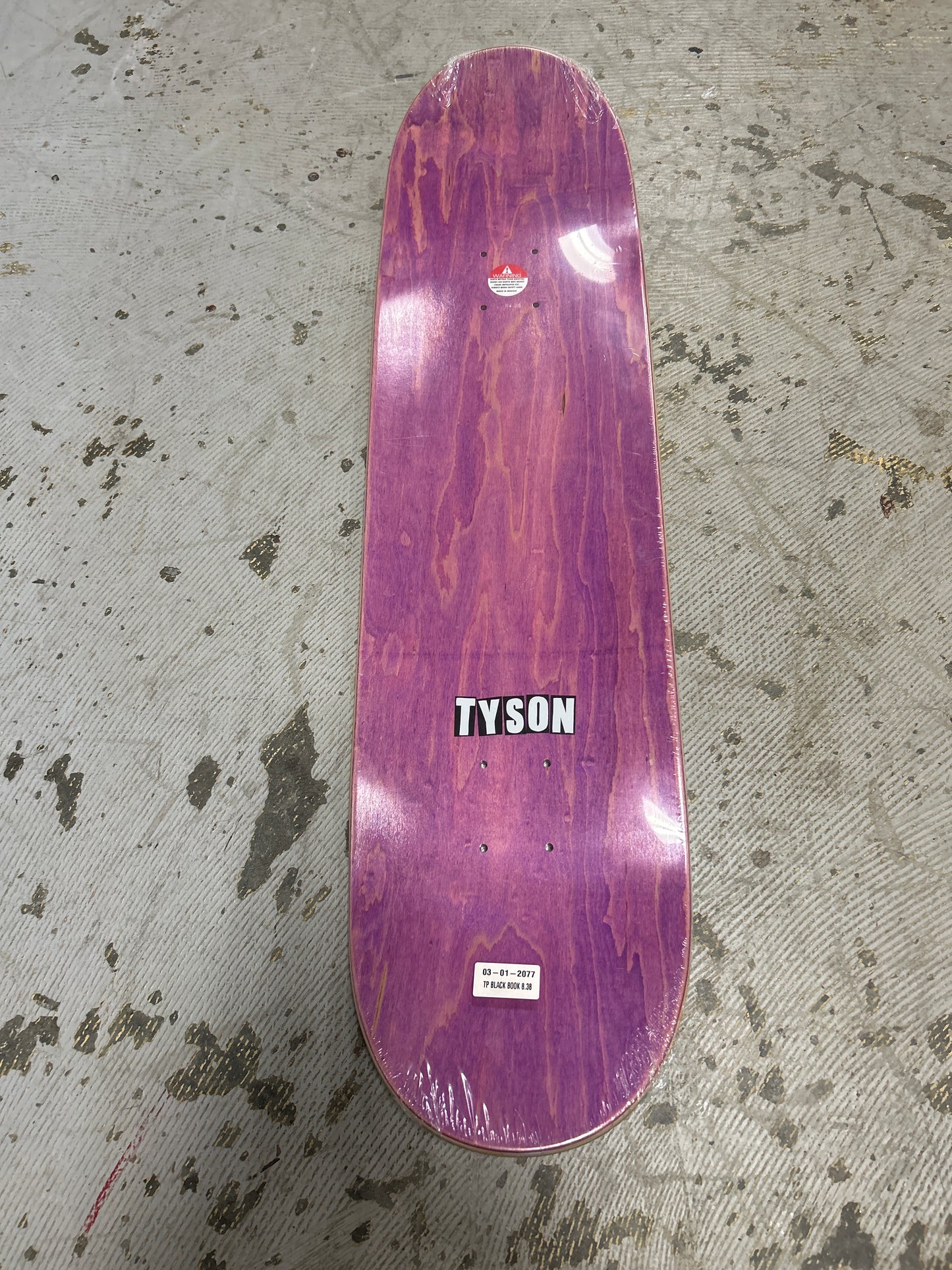 Baker 8.3875 deck Tyson black book yellow