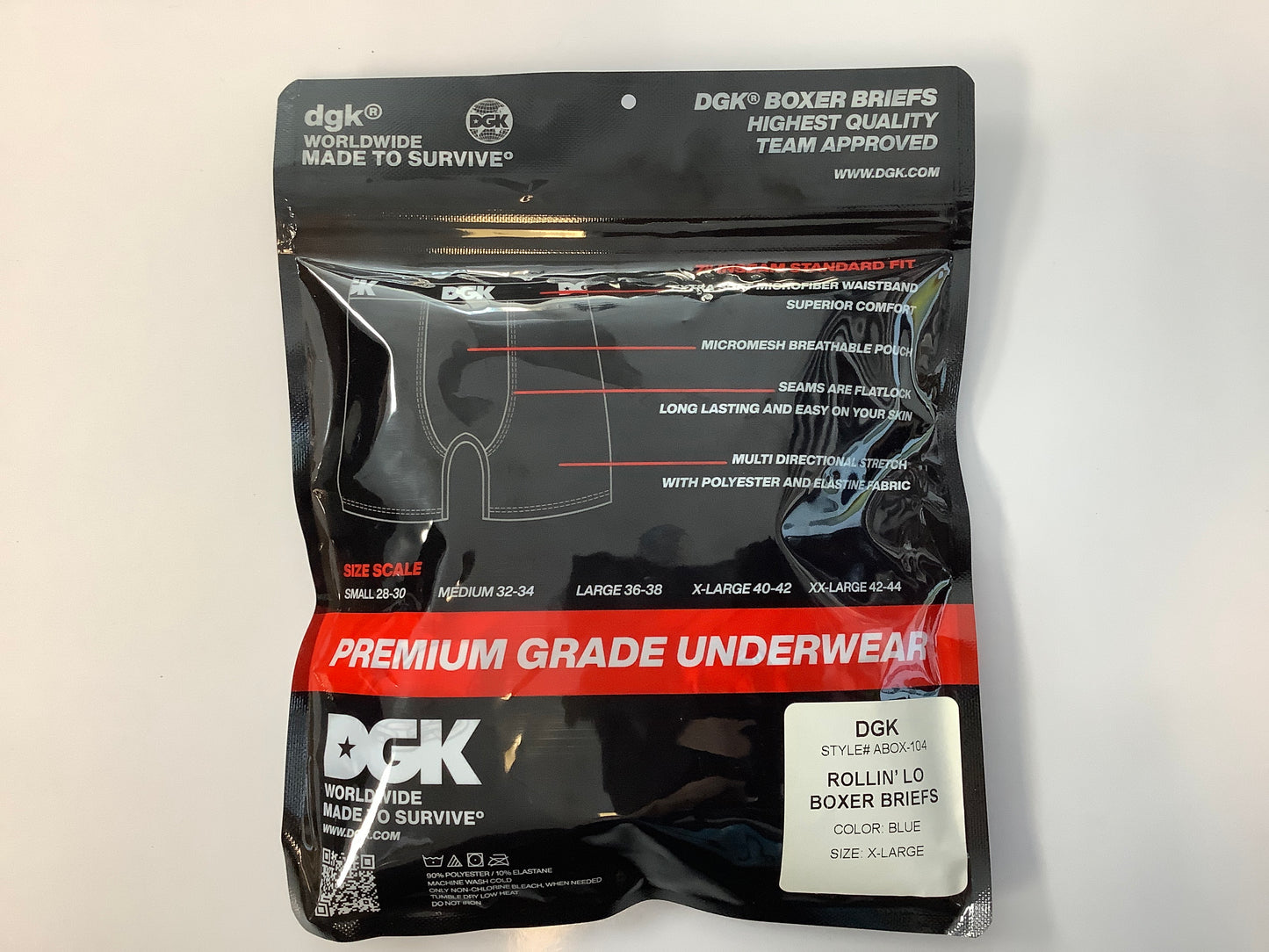 DGK BOXER BRIEFS ROLLIN’ LO BLUE