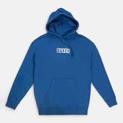 Baker Library Card Hoodie Royal Blue