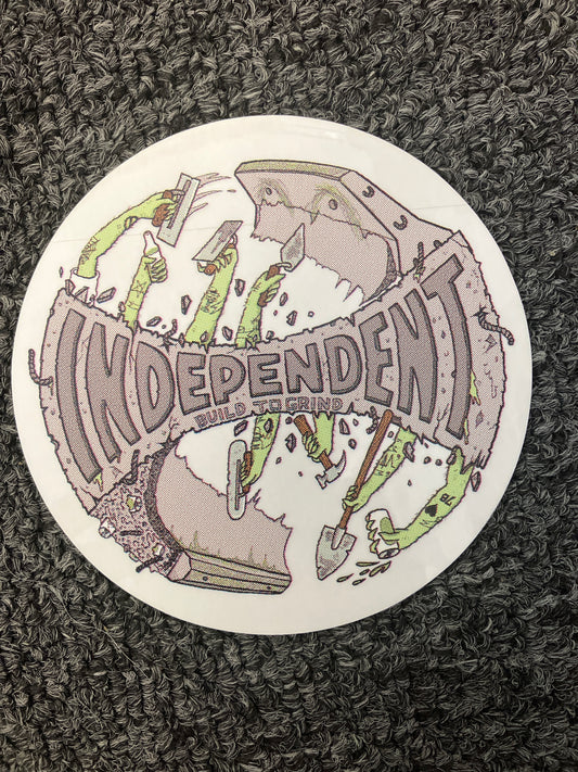 Independent Zombie Sticker