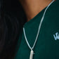 HERMOSA SKATE Skateboard Pendant SILVER 21” chain