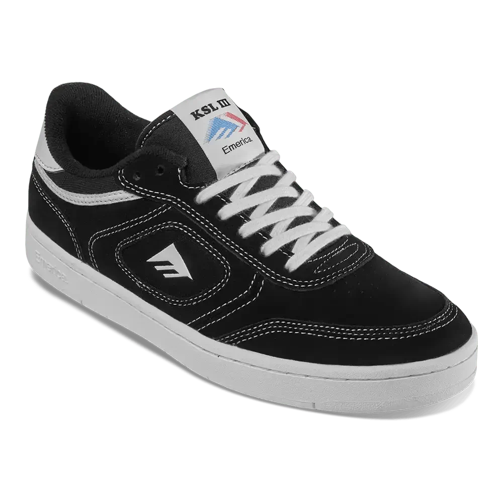 Emerica KSL III Skate Shoes BLK/WHT