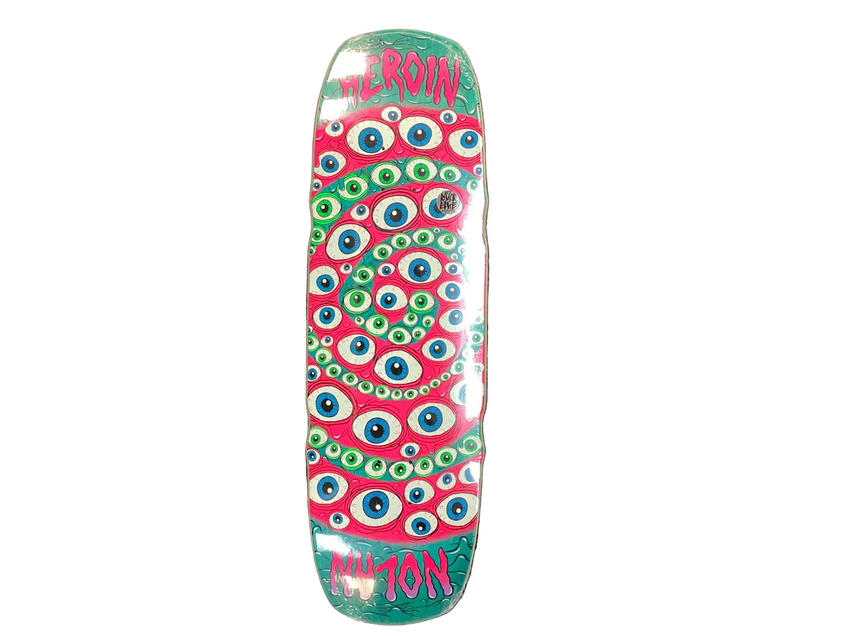 HEROIN Nolan Spiralize Skateboard Deck 9.5”