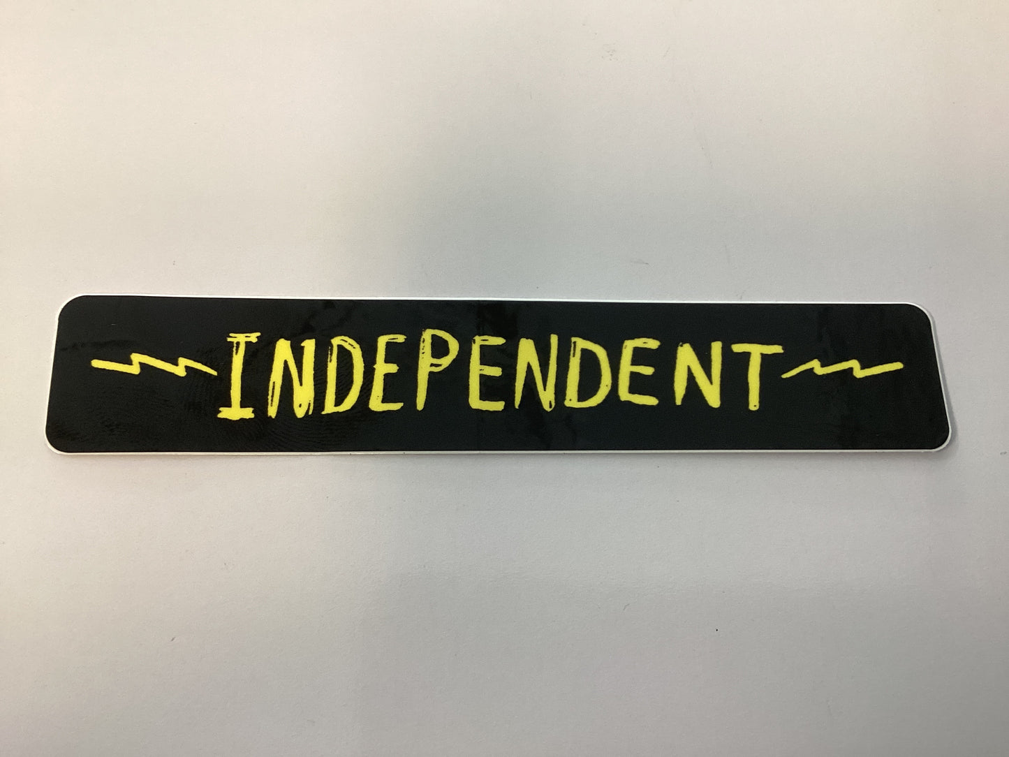 Independent Sticker Bratrud bar 5.5”x1” black yellow