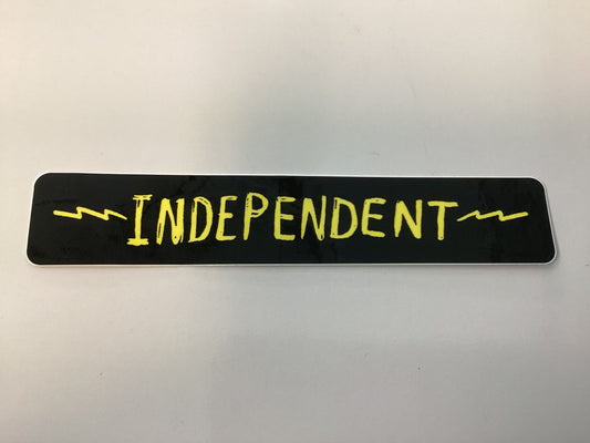 Independent Sticker Bratrud bar 5.5”x1” black yellow
