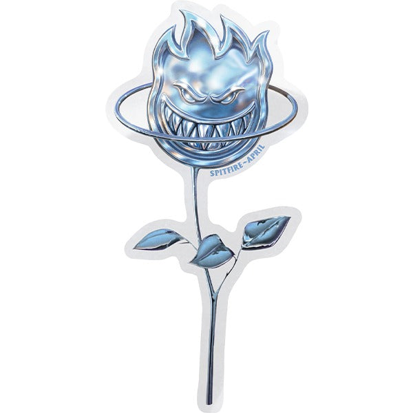 Spitfire x April Bighead Rose 5” Sticker Blue