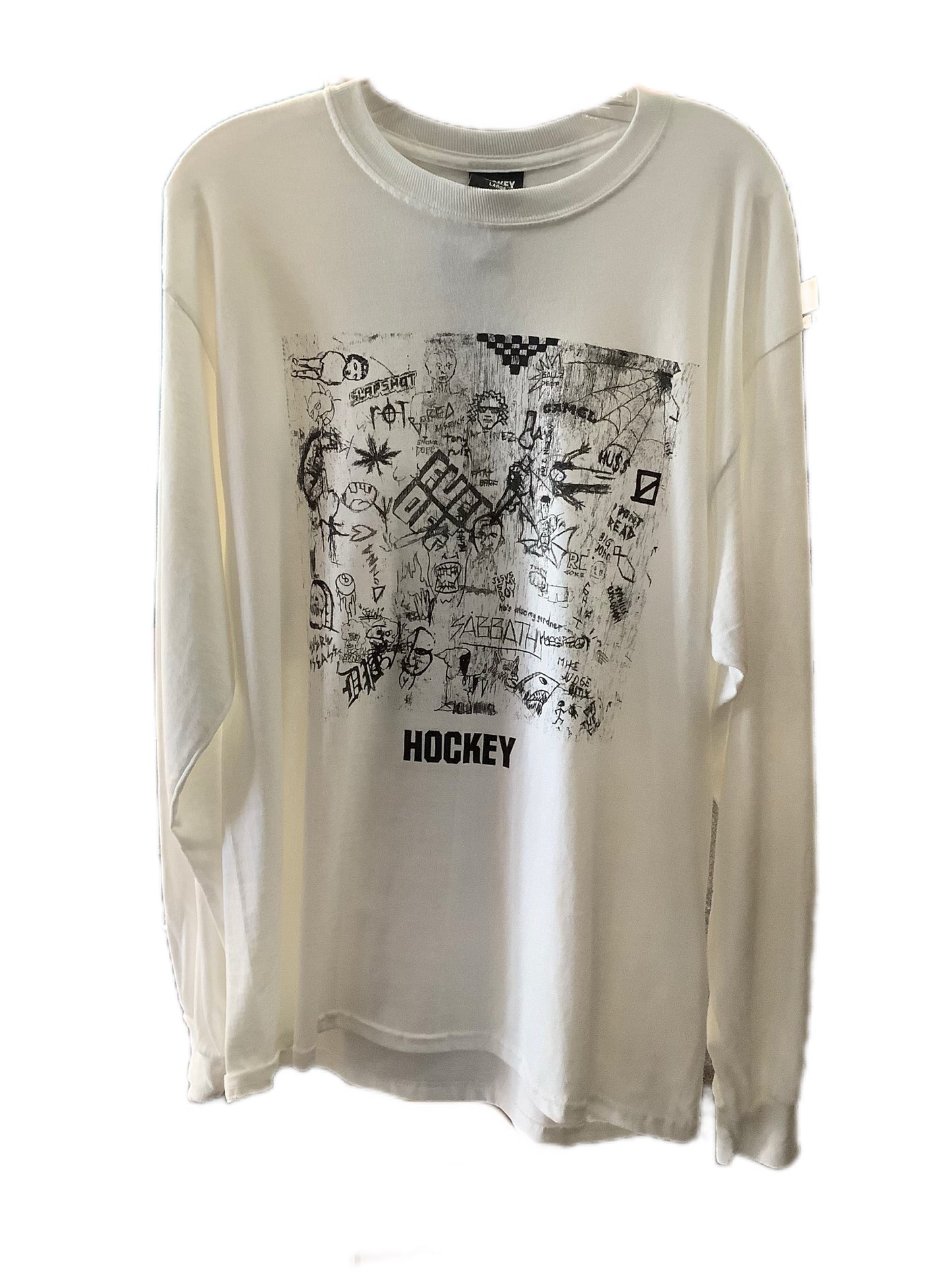 Hockey Graphic Long-sleeve White L