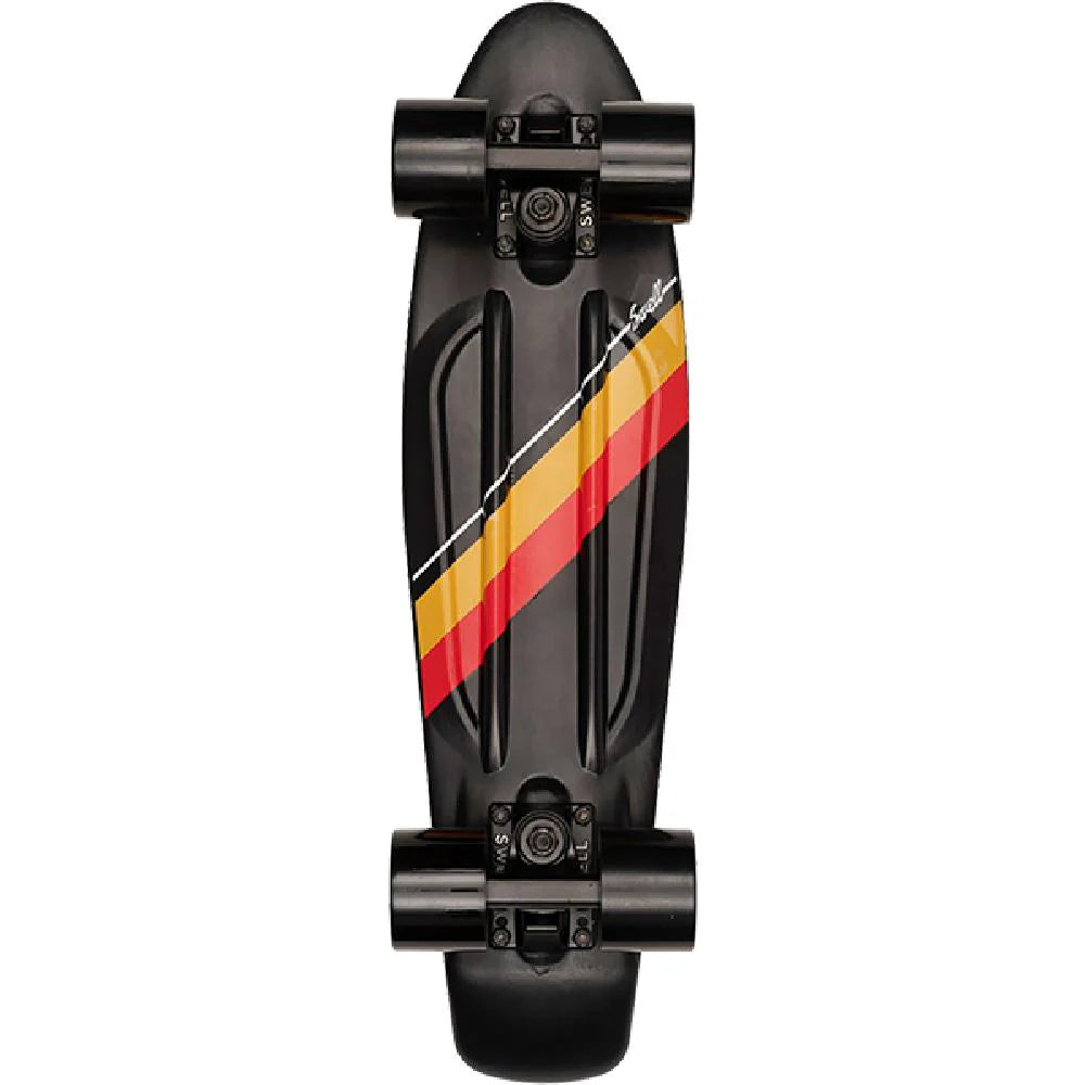 Swell Rincon Black Mini Skateboard Cruiser Complete Skateboard - 22"