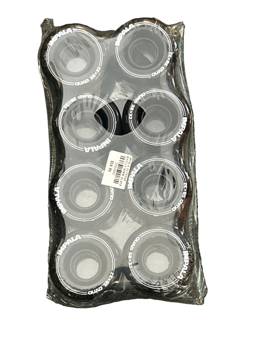 Impala Wheels for Roller Skates 8pk BLACK 58x32 outdoor