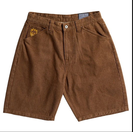 Spitfire Bighead Denim Shorts Brown