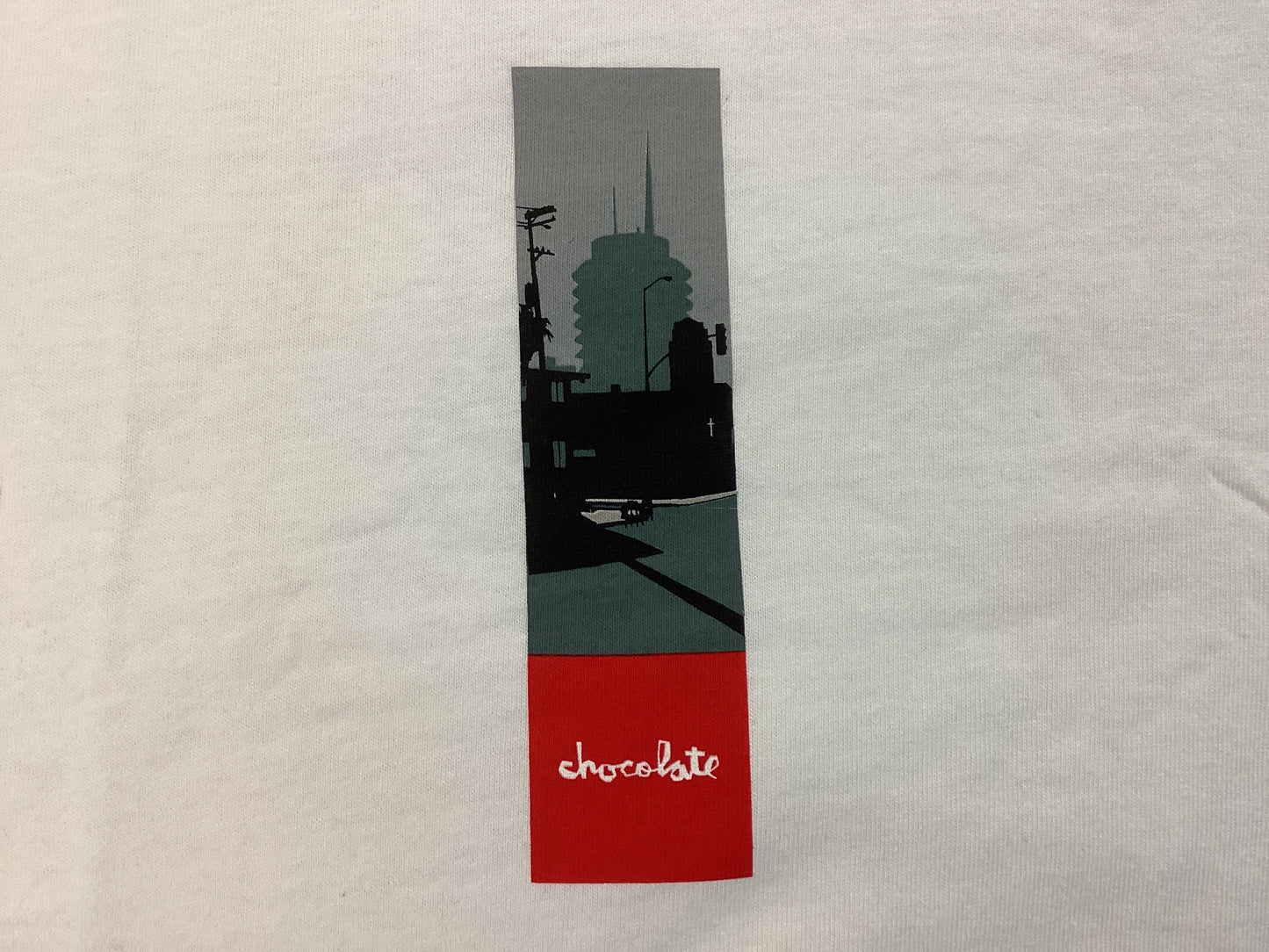 Chocolate long sleeve t-shirt 30th Landscape white