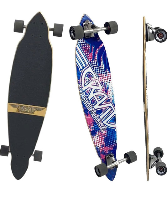 Gravity Longboard Complete Blue/Pink