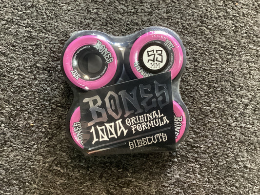 Bones 100A OG V5 wheels 53mm black pink