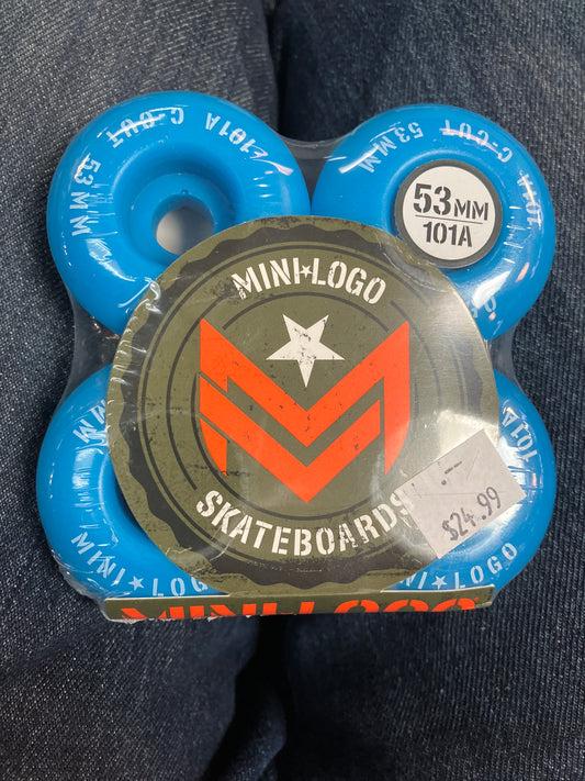 Mini Logo 53mm wheels 101a blue C-Cut