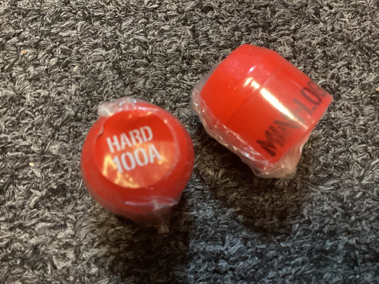 Mini Logo Bushings HARD red (set, 2 top, 2 bottom).