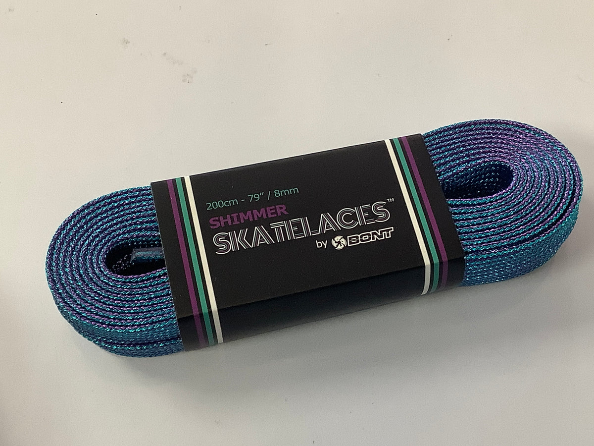 Bont Simmer Skate Laces Purple/Teal 200cm - 79” / 8mm shoe strings