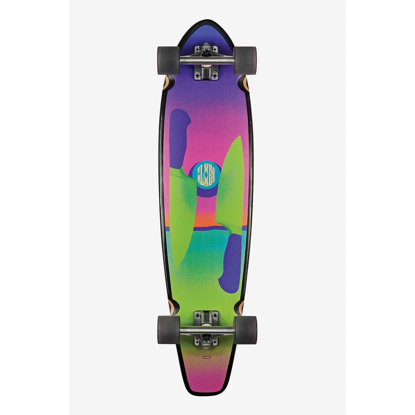 Globe longboard skateboard The All Time Sharps on the Brain 9” x 36” Kicktail