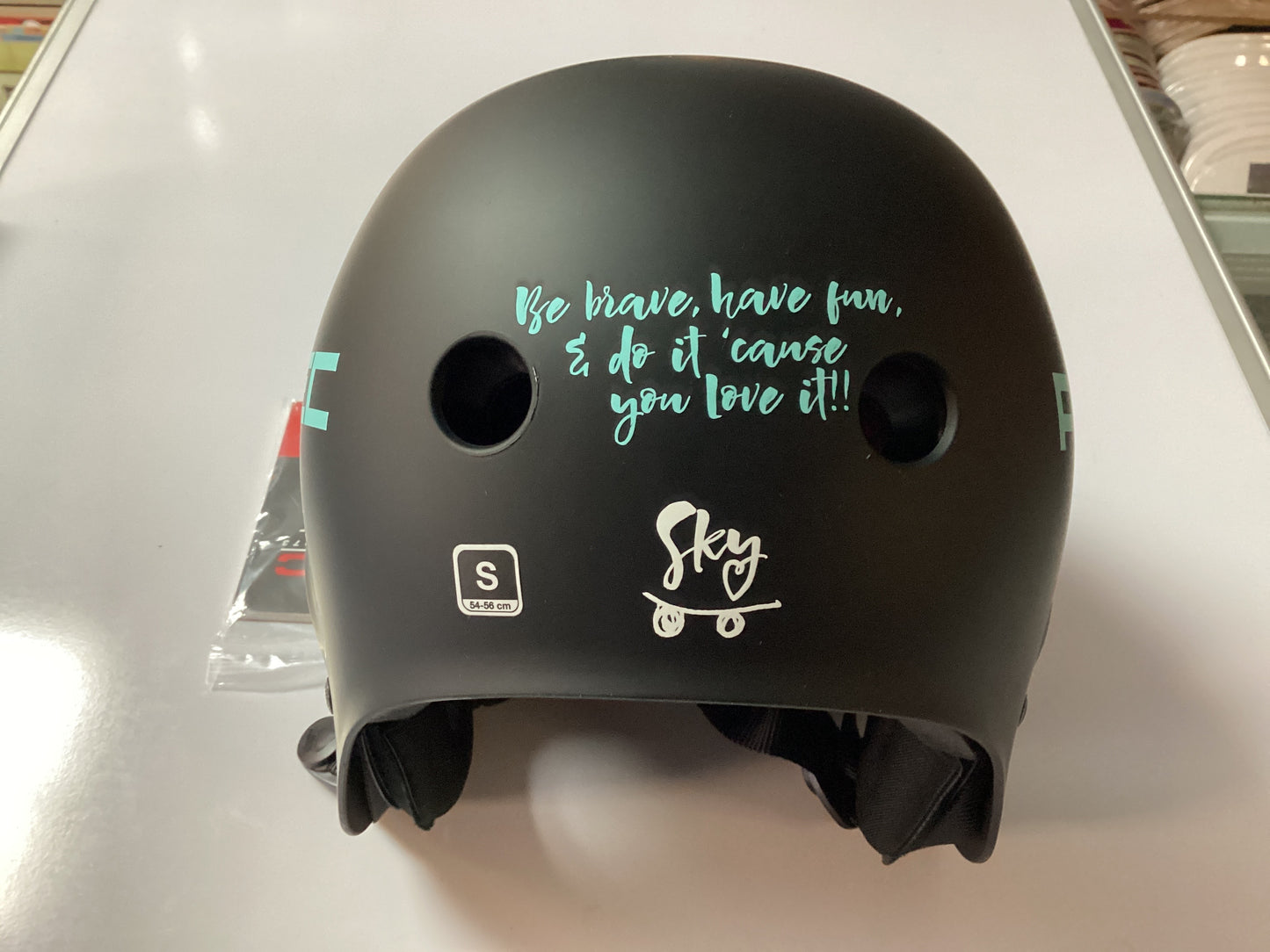 Protec Helmet Full Cut Skate Sky Brown BLACK S