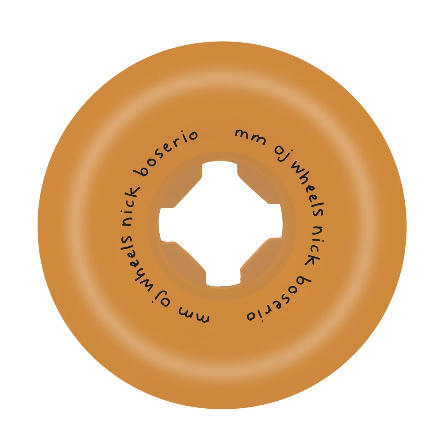 OJ 60mm skateboard wheels Nick Boserio Sad Security Combos orange 97A