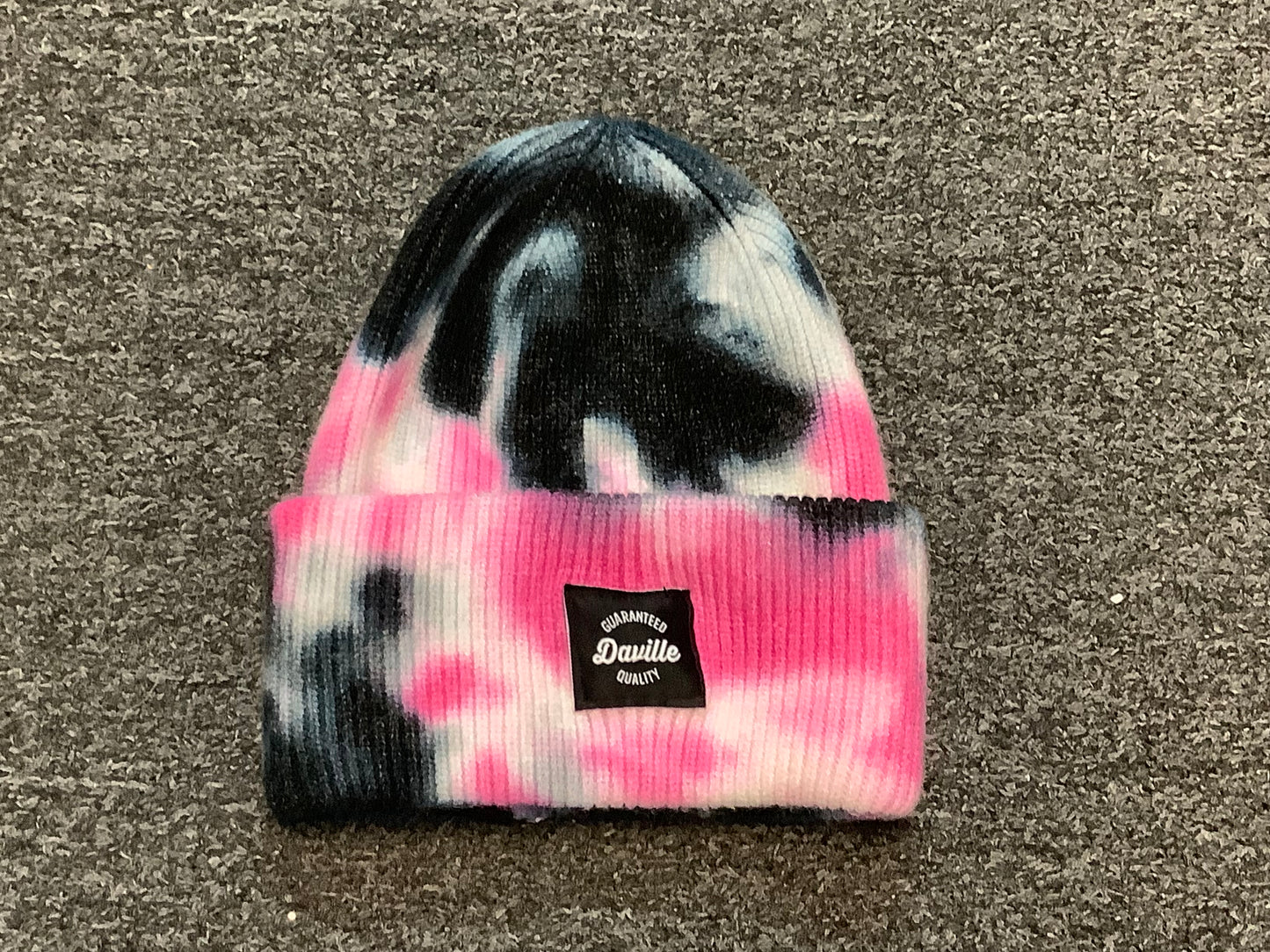 Daville Tye Dye Beanie Quality Logo