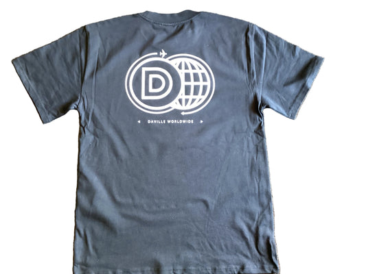 Daville x AS Colour S/S Heavyweight Boxy Fit Shirt Worldwide Navy